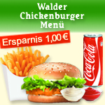 Walder Chickenburger Menü