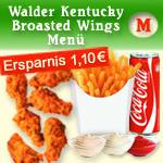 Walder Kentucky Broasted Wings Menü M